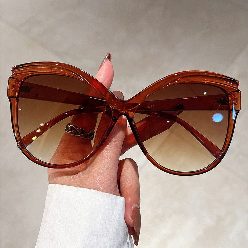 Oversized Red Butterfly Sunglasses