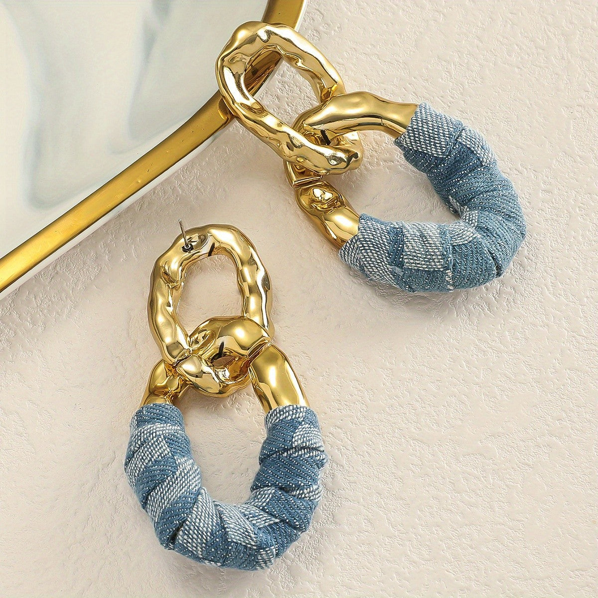 Elegant Twisted Wrap Hoop Earrings