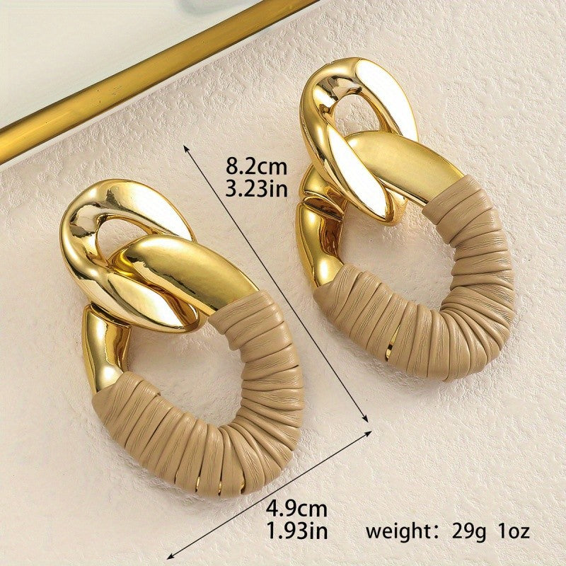 Elegant Twisted Wrap Hoop Earrings