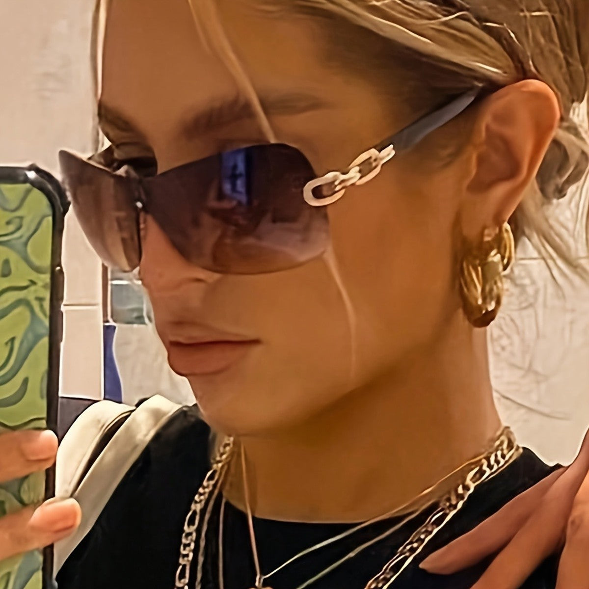 Classy Rimless Gradient Sunglasses