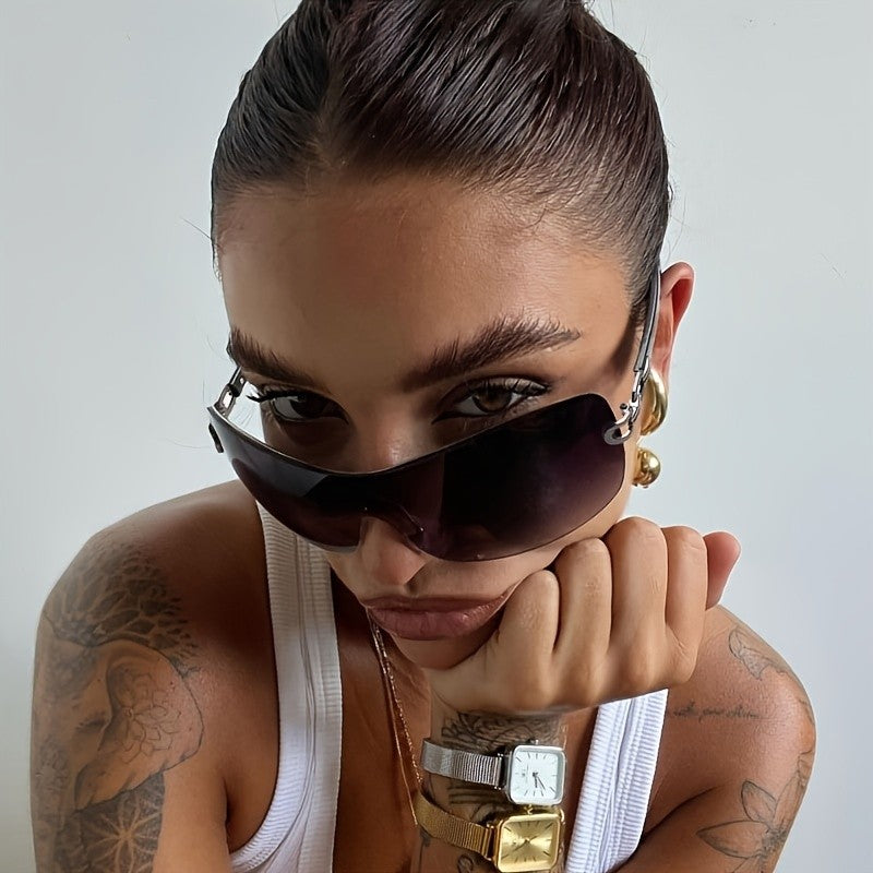 Classy Rimless Gradient Sunglasses