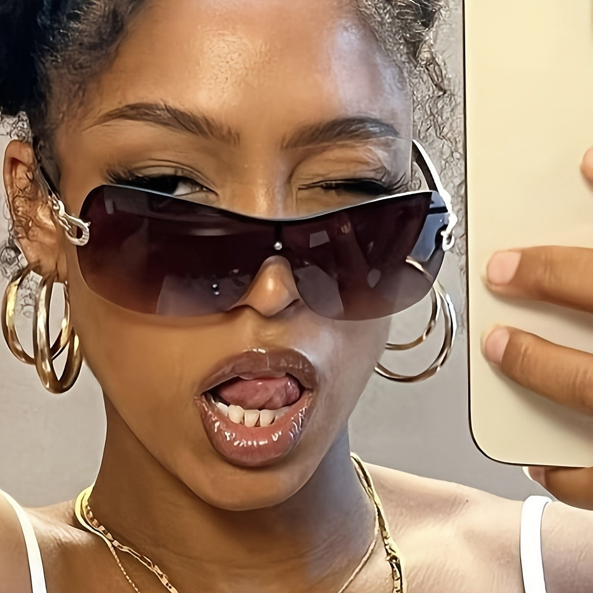 Classy Rimless Gradient Sunglasses