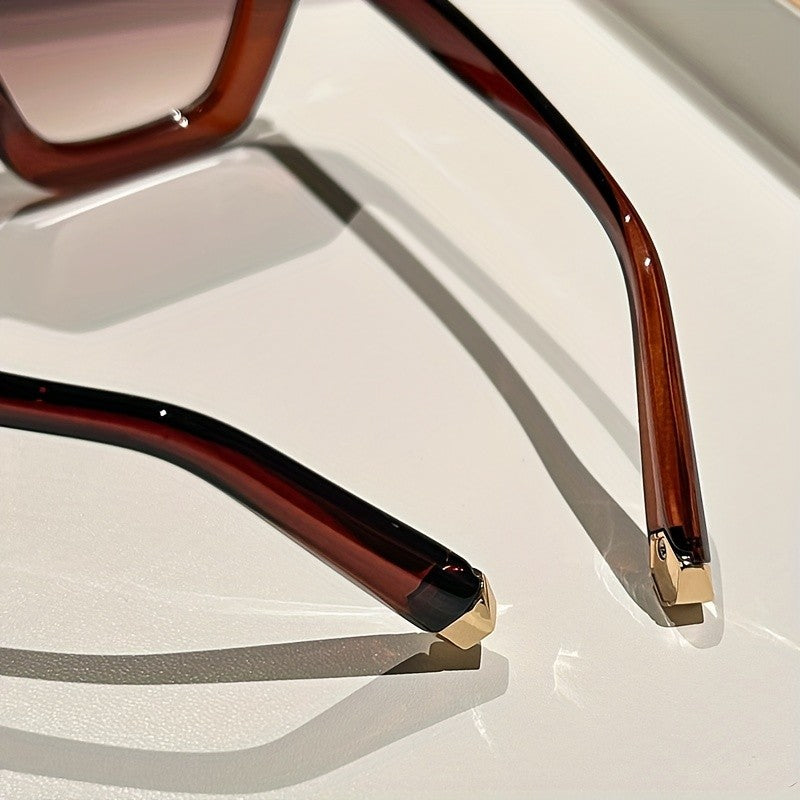 Classy Burgundy Octagon Sunglasses