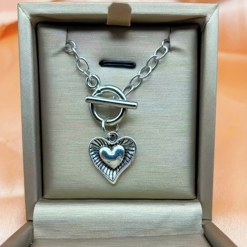 Vintage Boho Double Heart Necklace