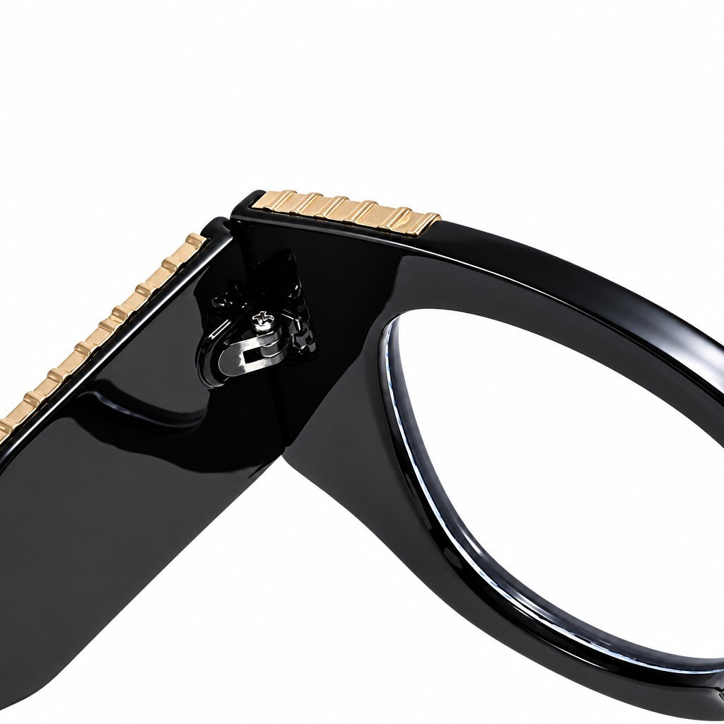 Classy Striped Cat Eye Sunglasses