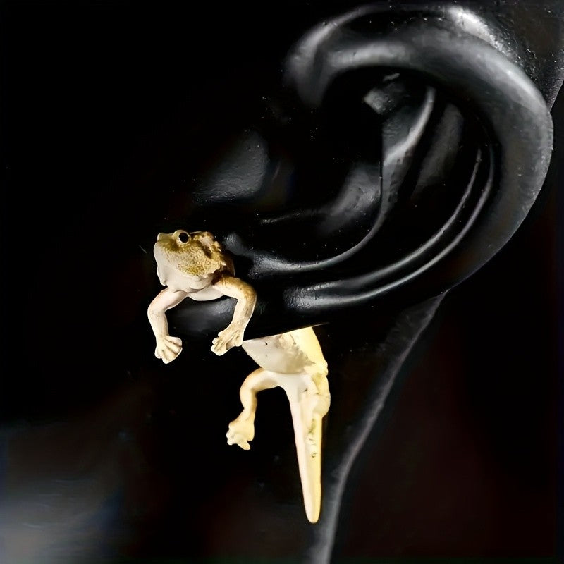 S925 Dainty Gecko Stud Earrings