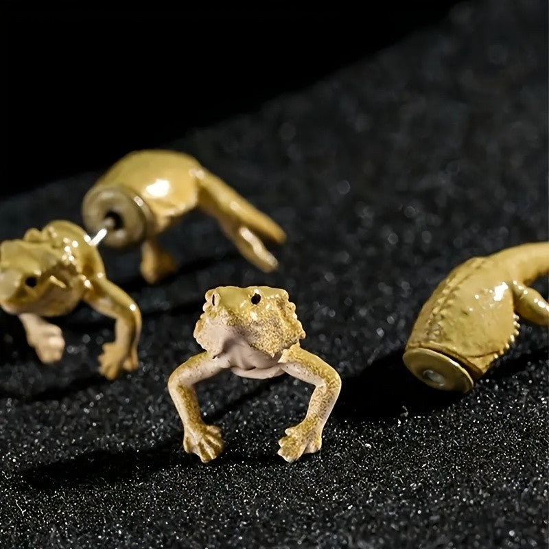 S925 Dainty Gecko Stud Earrings