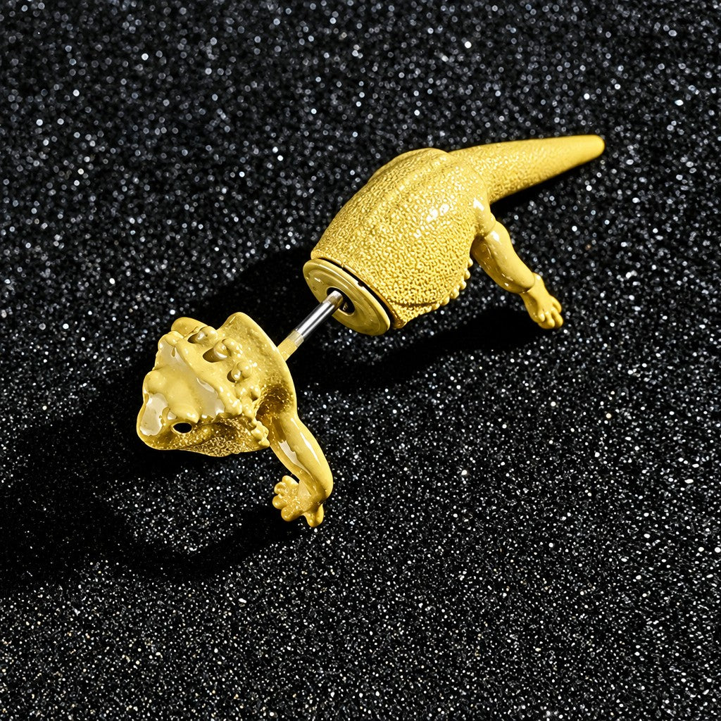 S925 Dainty Gecko Stud Earrings