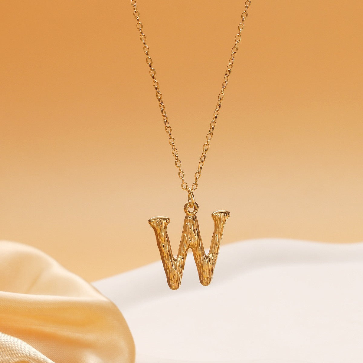 Dainty Twisted Initial Letter Necklace