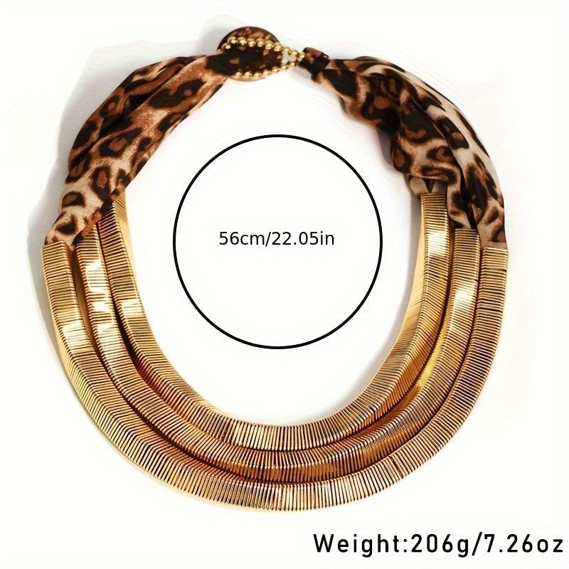 Boho Textured Multi-Layer Collar Necklace
