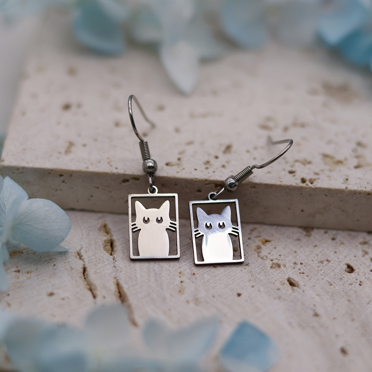 Cute Cat Drop Earrings