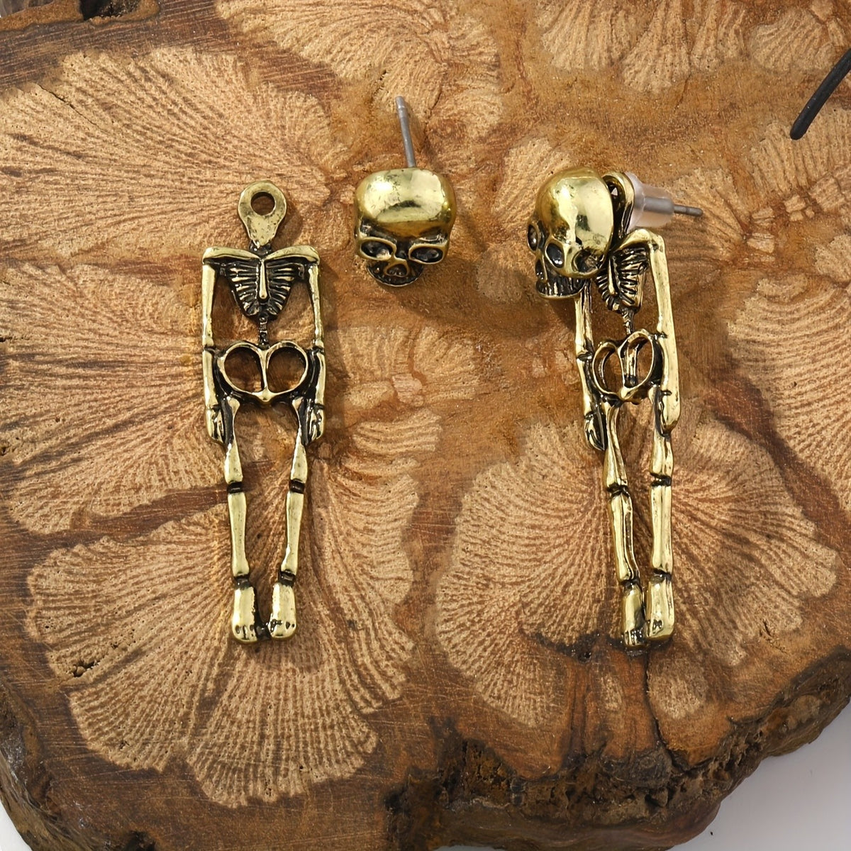 Gothic Skeleton Dangle Earrings