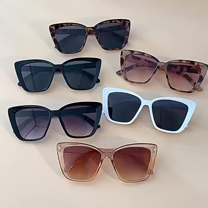 5pc Classy Square Frame Sunglasses Set