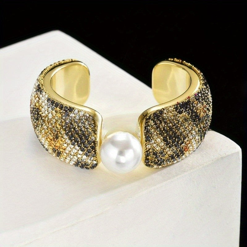 Classy Pink Pave Square Bracelet