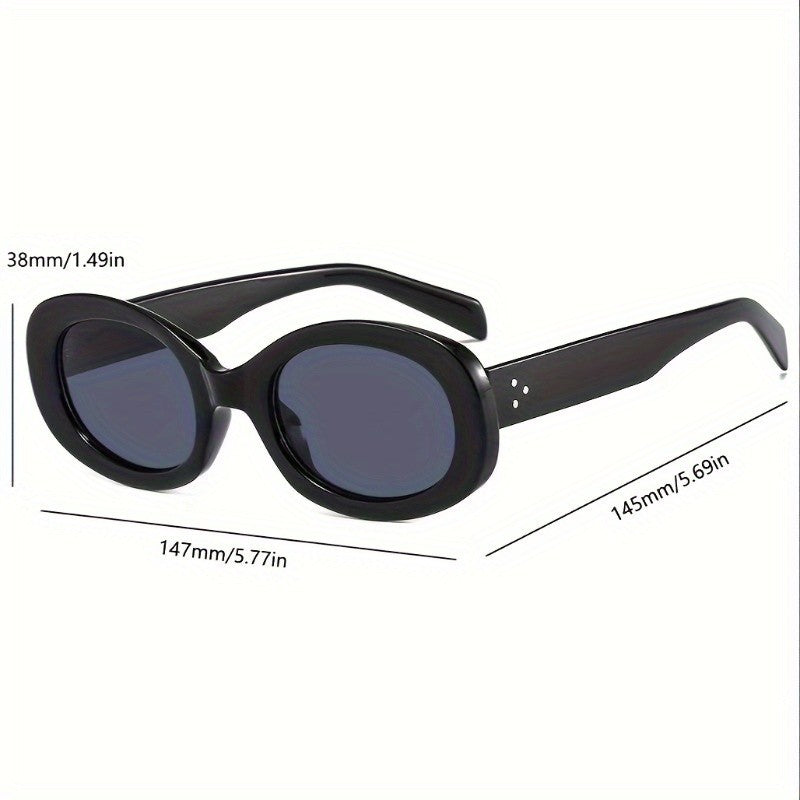 Classy Retro Oval Sunglasses