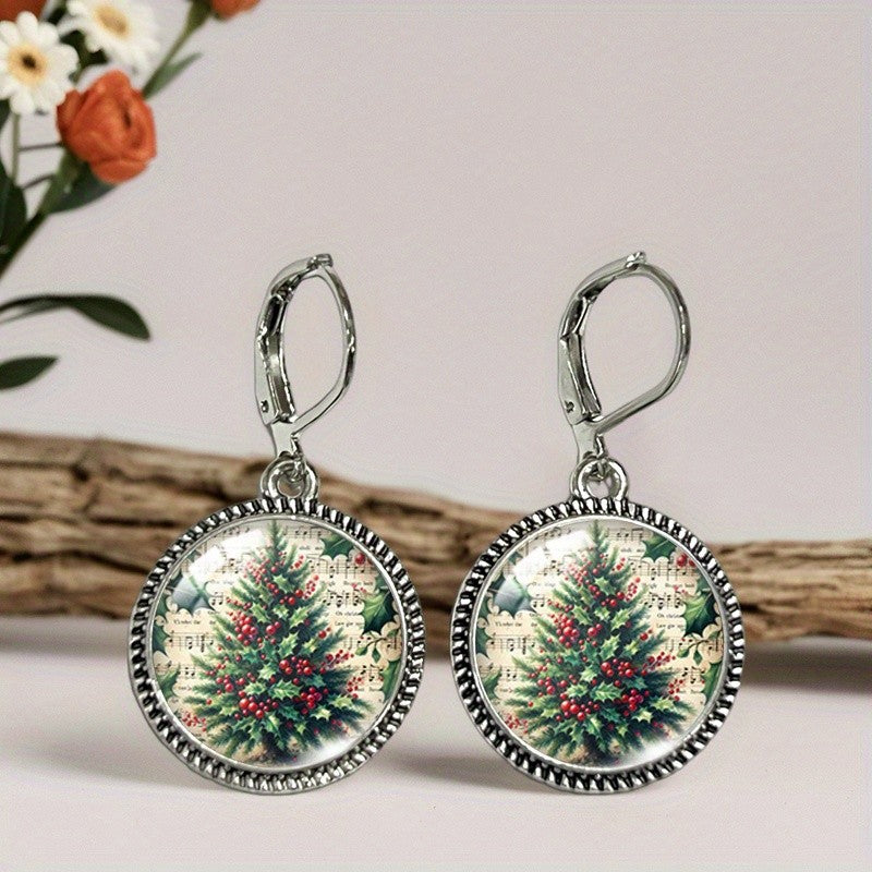 Vintage Inspired Holly Berry Earrings