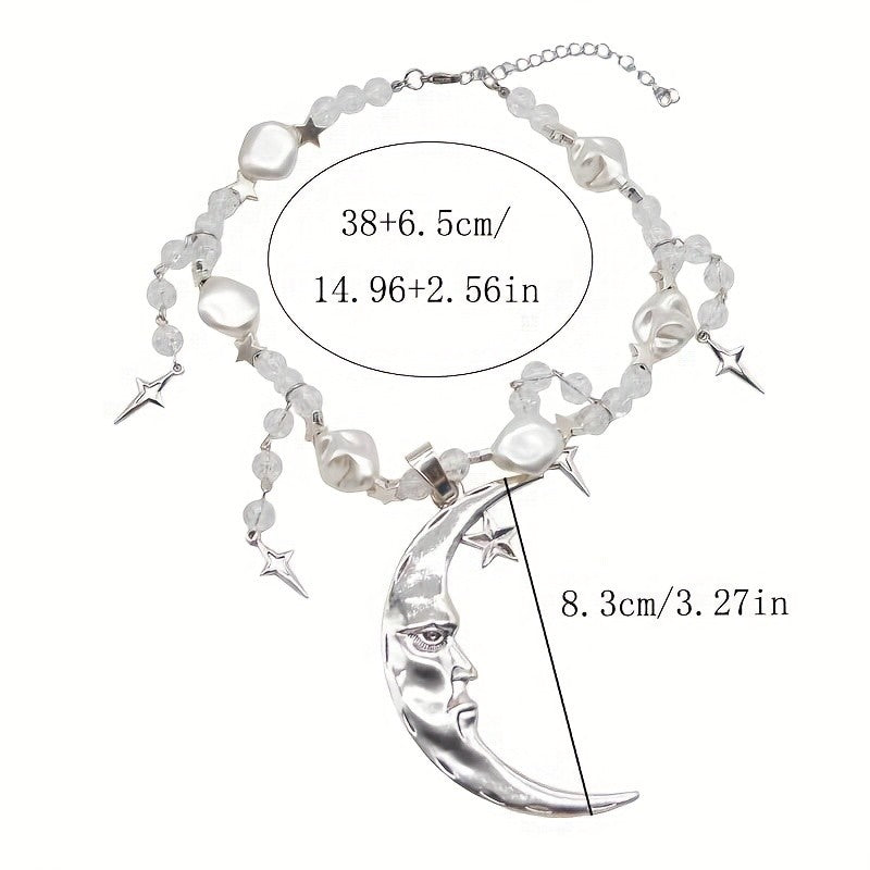 Boho Celestial Moon & Star Necklace