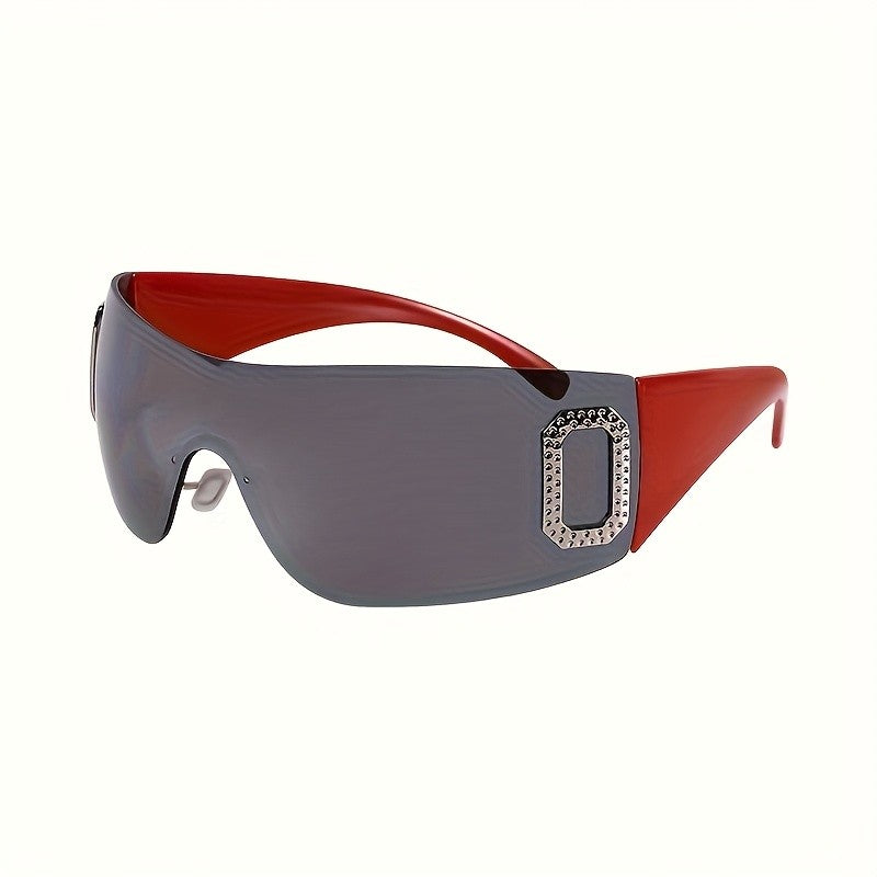 Chic Y2K Rimless Shield Sunglasses