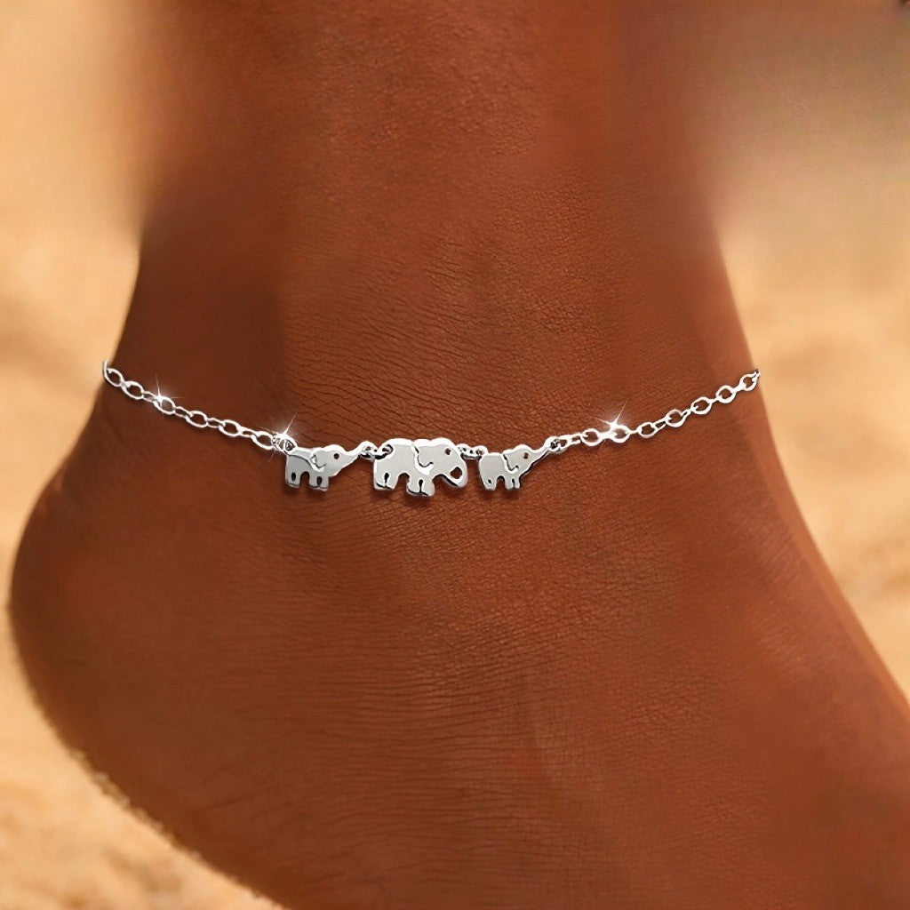 Dainty Elephant Anklet