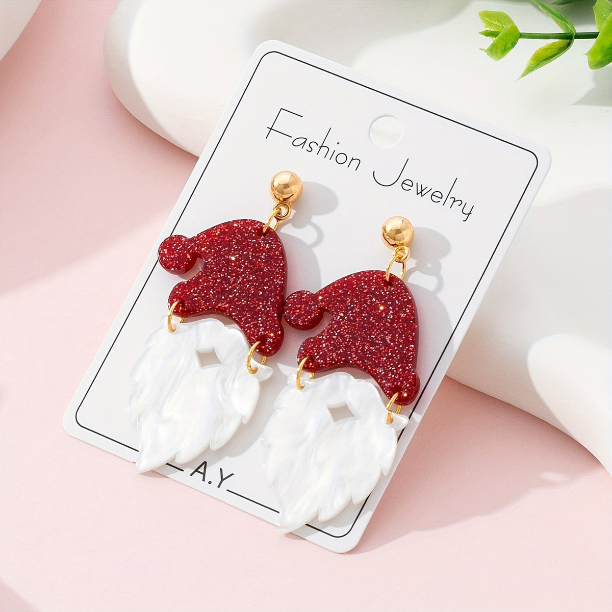 Cute Santa Claus Dangle Earrings