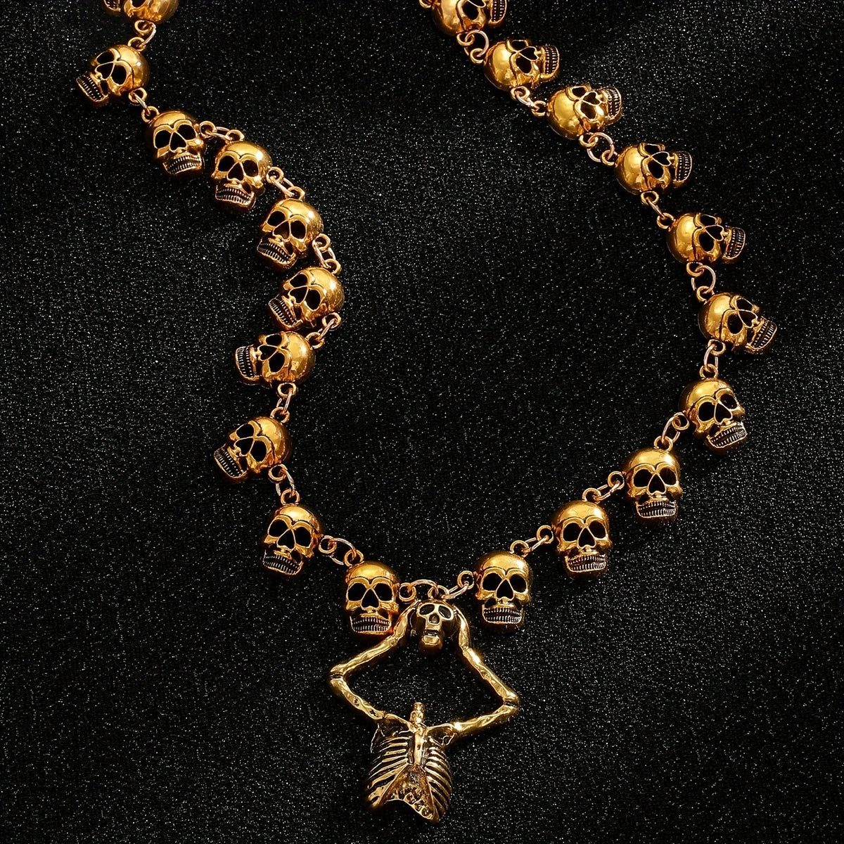 Gothic Skull Skeleton Necklace