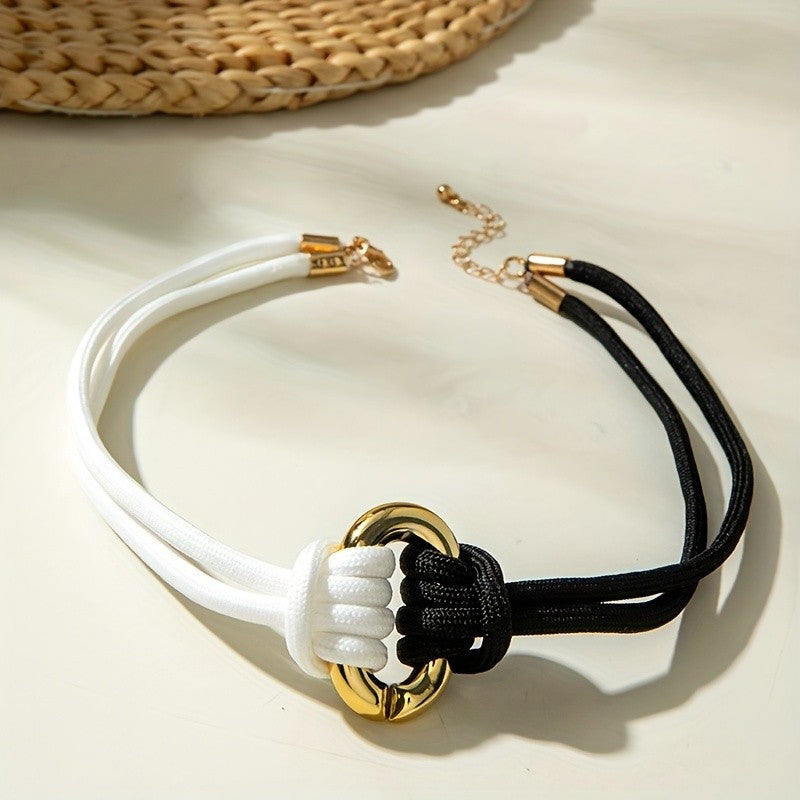 Vintage Braided Knot Choker Necklace