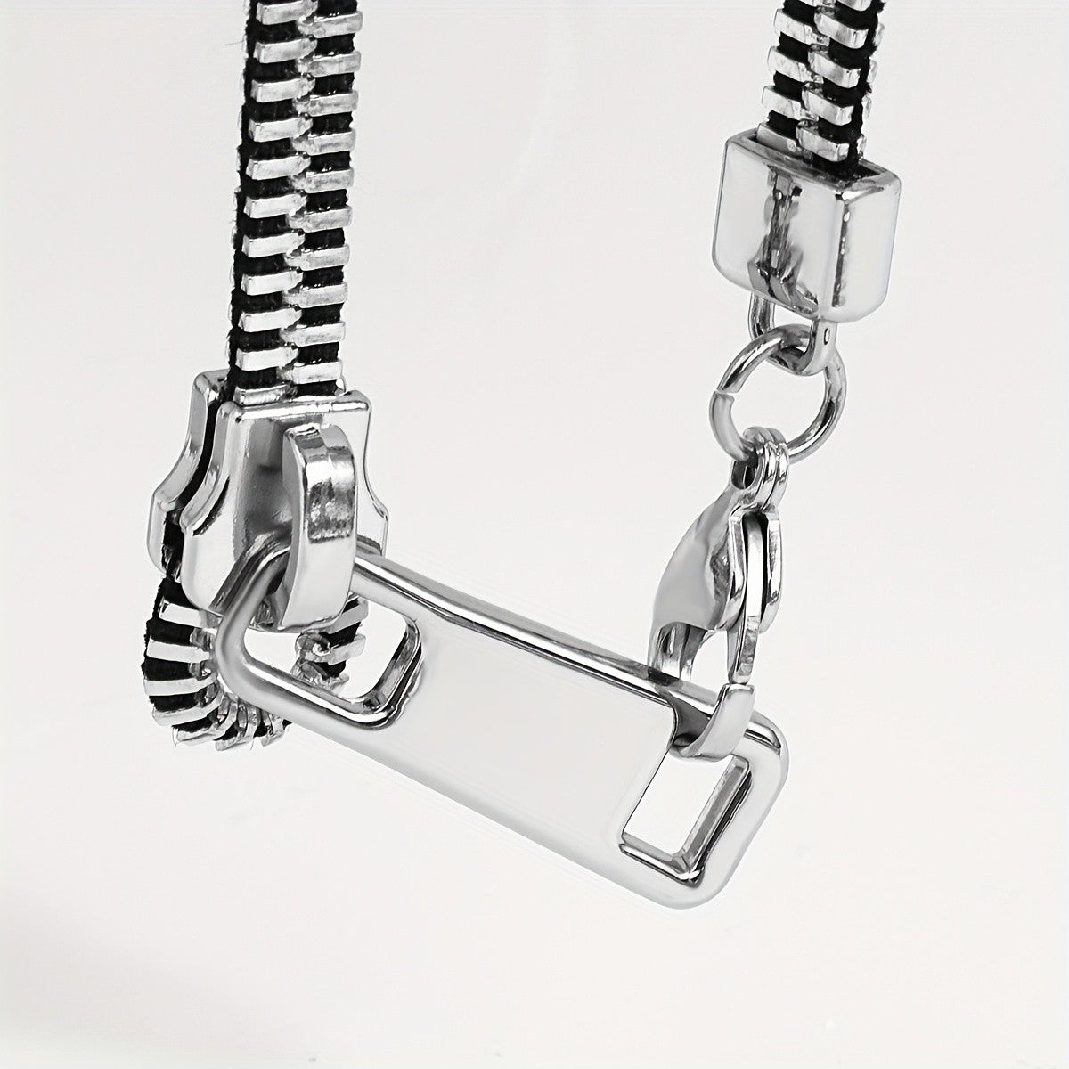 14k Funky Zipper Pull Necklace