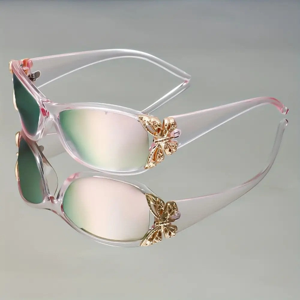 Elegant Butterfly Accent Sunglasses