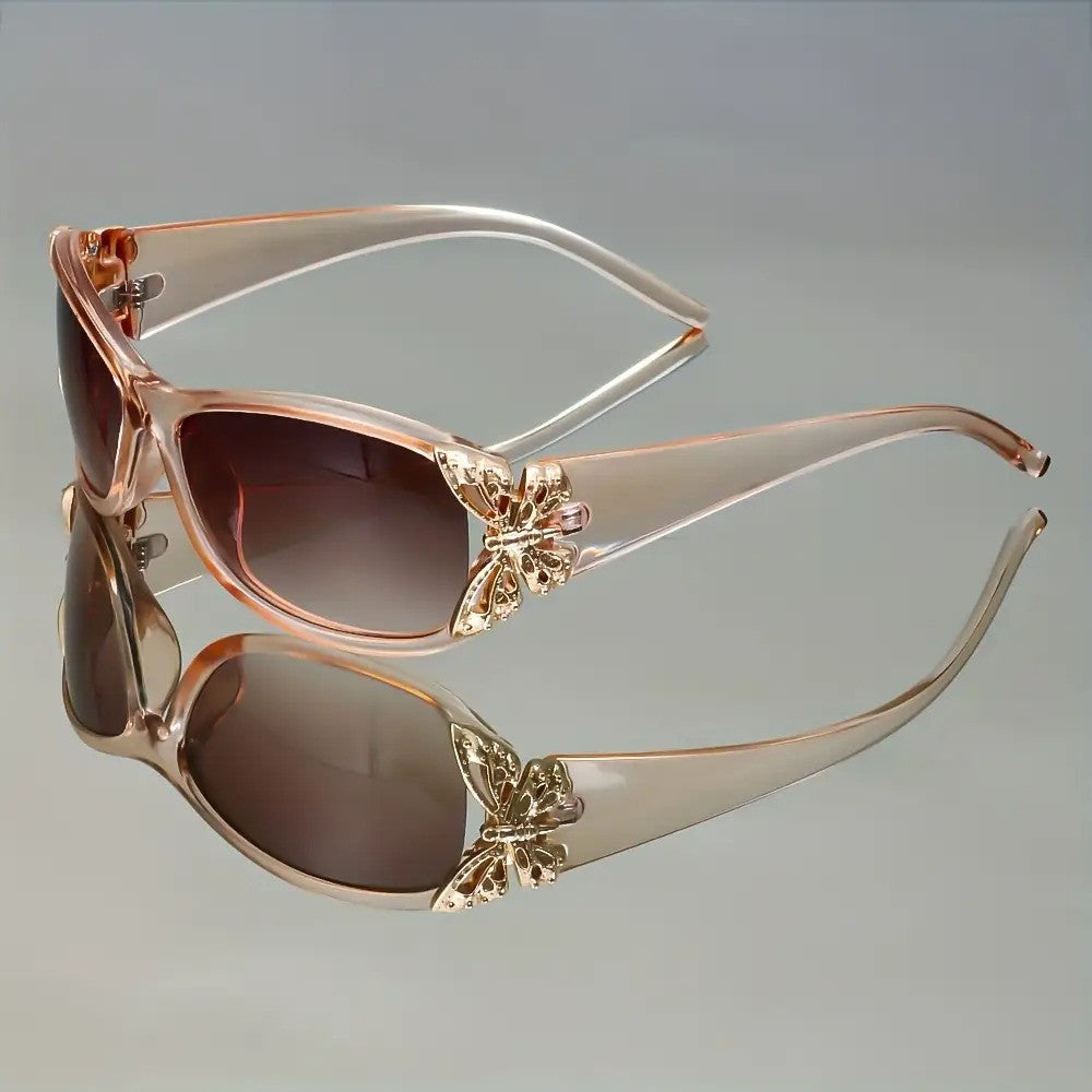 Elegant Butterfly Accent Sunglasses