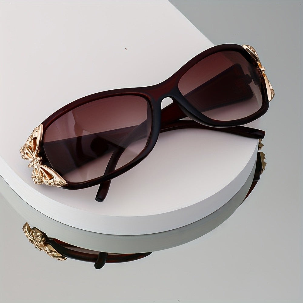 Elegant Butterfly Accent Sunglasses