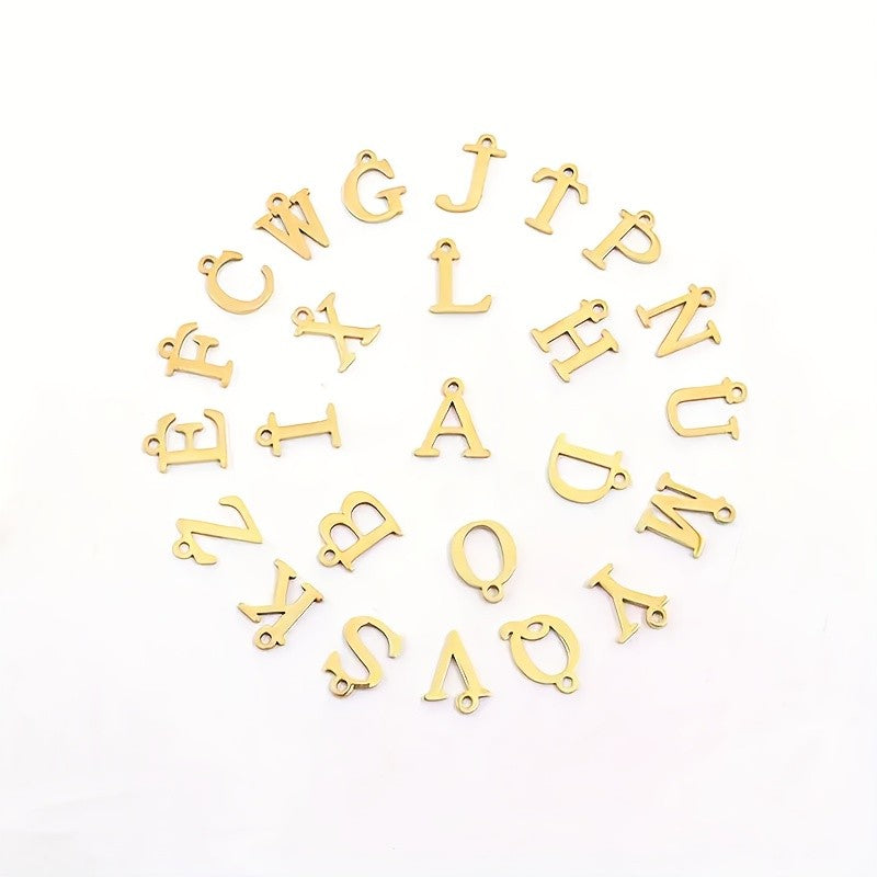 18k Boho Initial Letter Bracelet