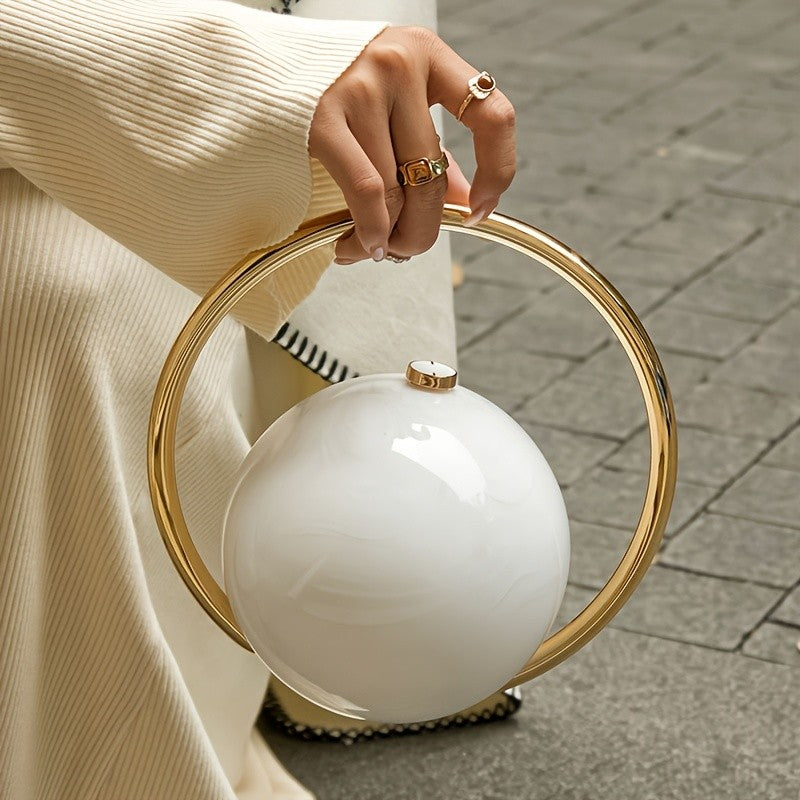 Elegant Tortoise Shell Sphere Clutch
