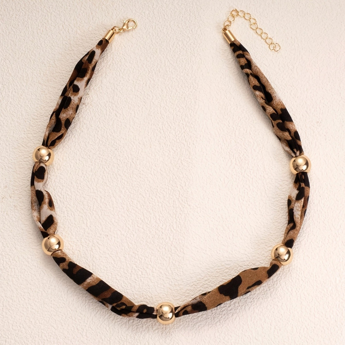 Boho Leopard Print Choker Necklace