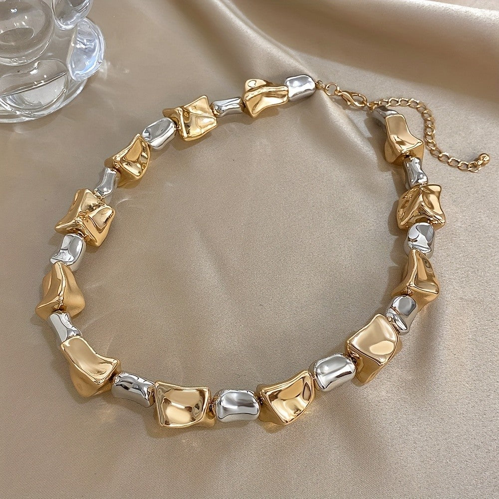 18k Elegant Irregular Chunky Bracelet
