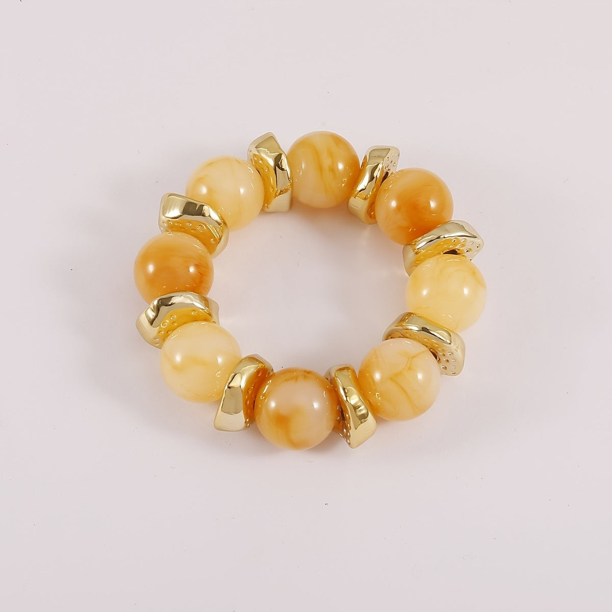 Boho Marbled Bead Bracelet Set