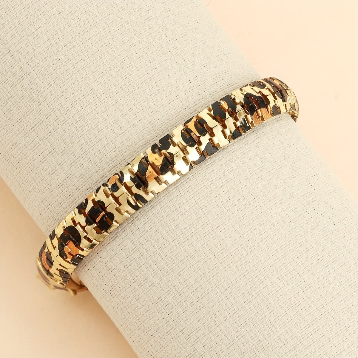 Classy Leopard Print Chain Bracelet