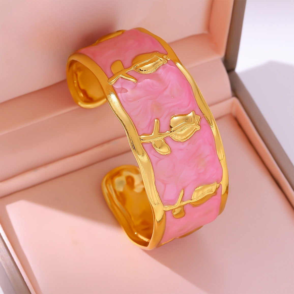 Classy Rose Open Bangle