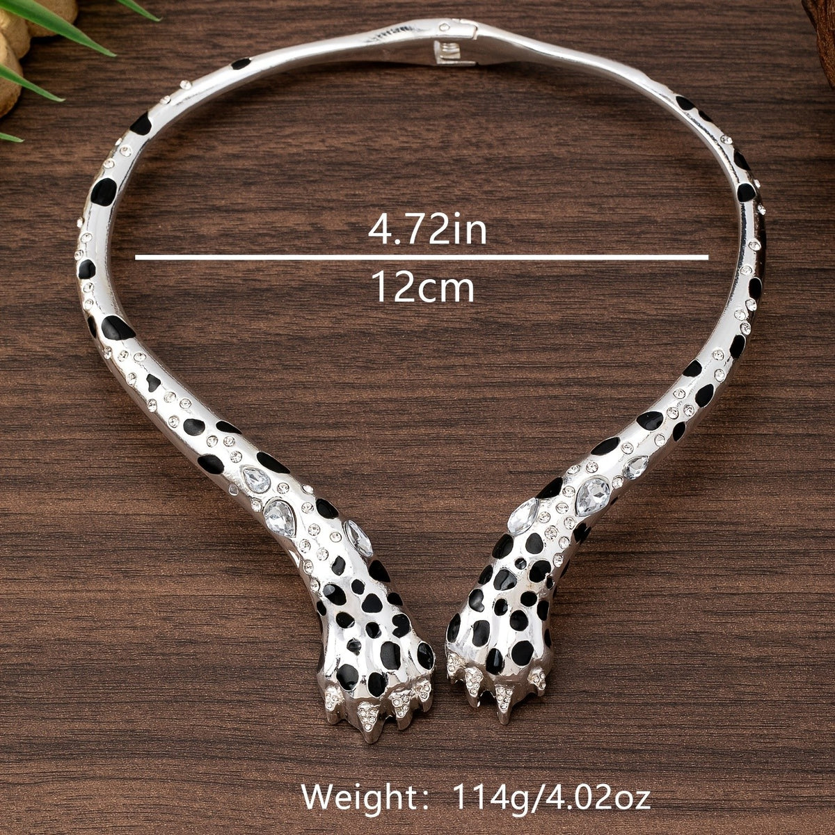 Vintage Leopard Claw Choker Necklace