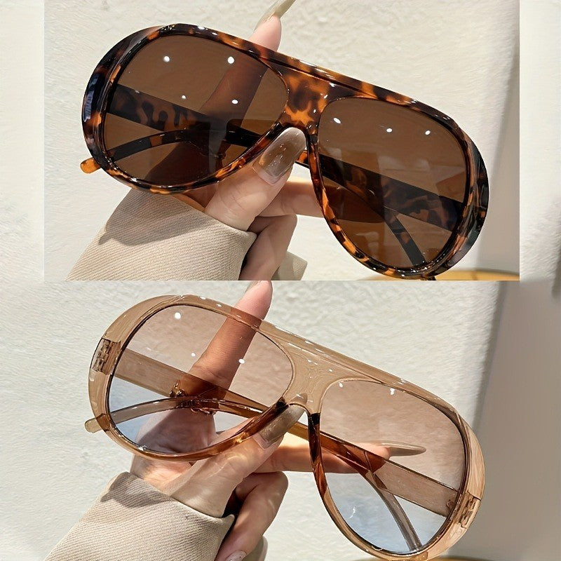 2pc Classy Oversized Aviator Sunglasses