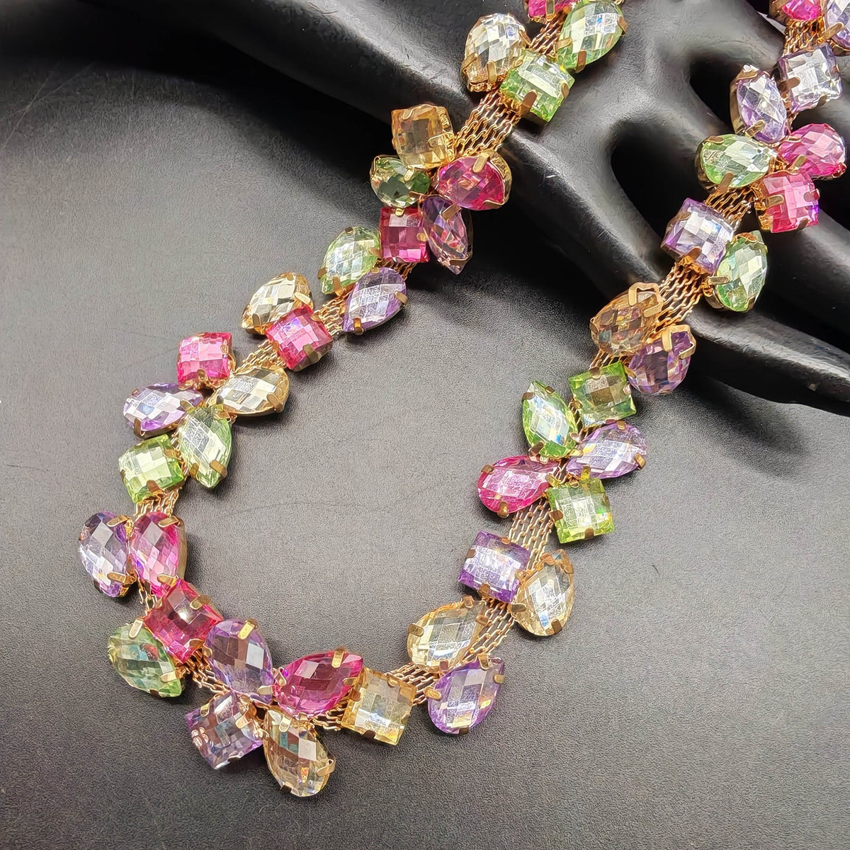 Romantic Multicolor Crystal Chain