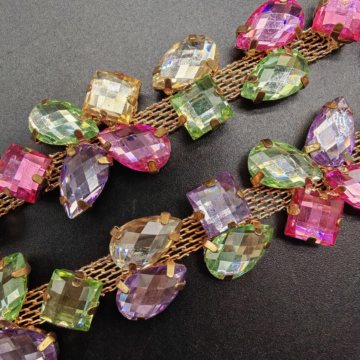 Romantic Multicolor Crystal Chain
