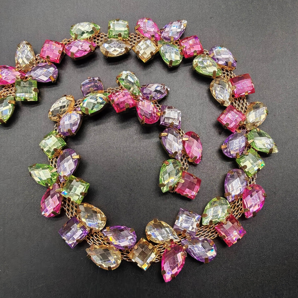 Romantic Multicolor Crystal Chain