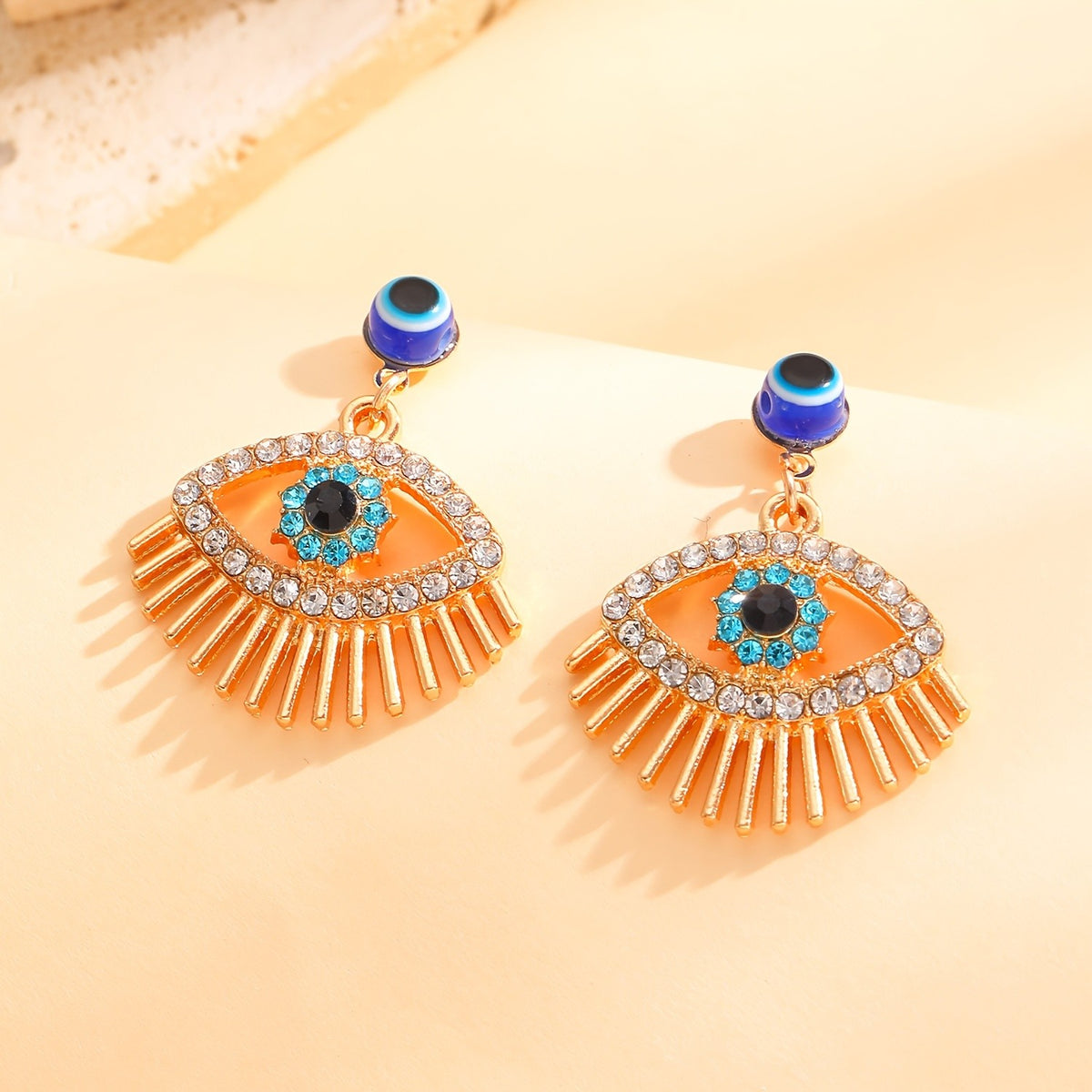 Classy Evil Eye Zircon Earrings