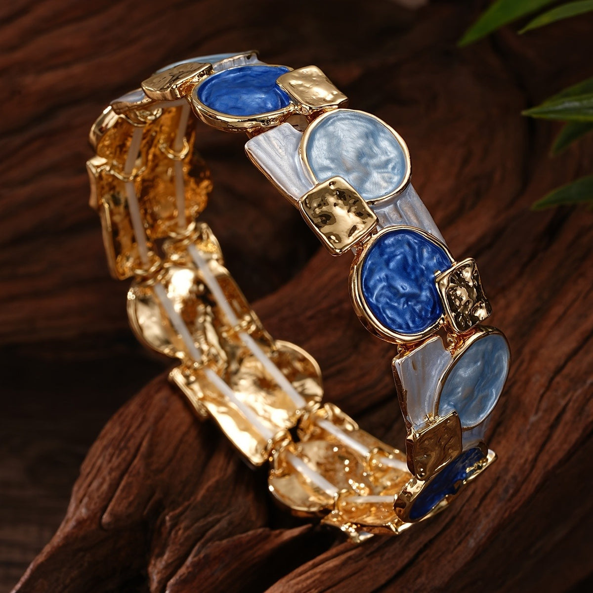 Boho Geometric Enamel Bracelet