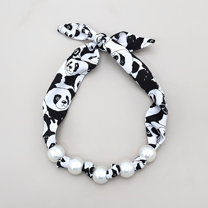 Boho Layered Scarf Pearl Necklace