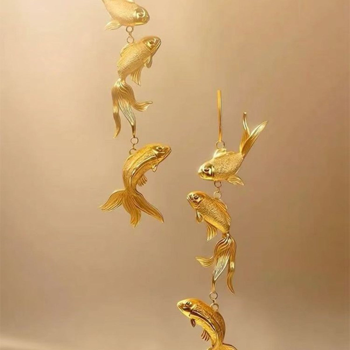 18k Vintage Koi Fish Earrings