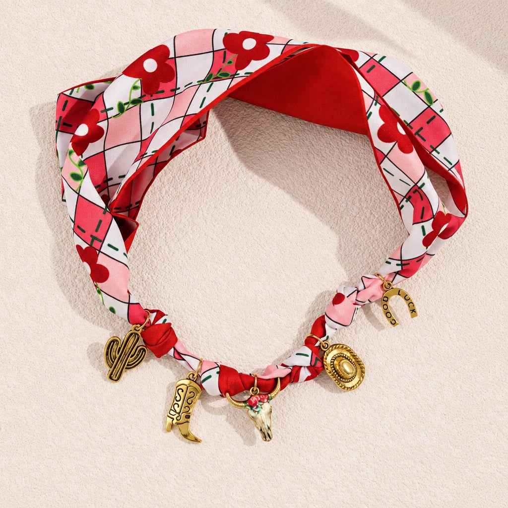 Boho Western Scarf Necklace