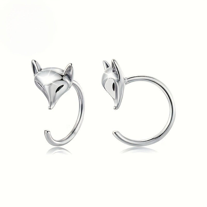 Elegant Fox Stud Earrings