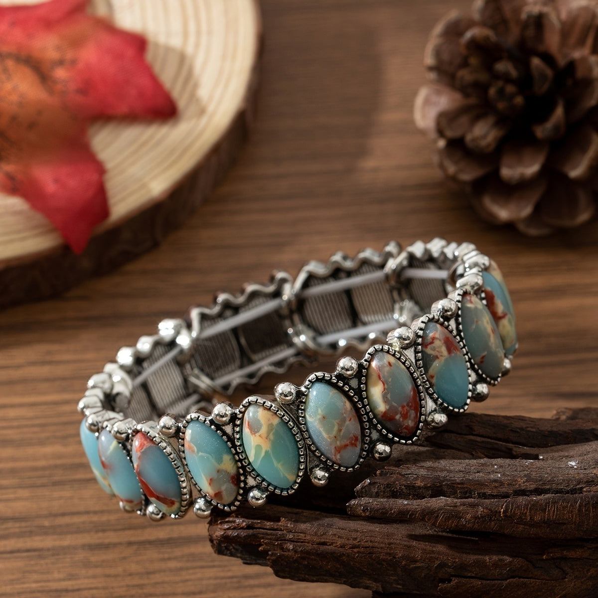 Vintage Boho Turquoise Bracelet