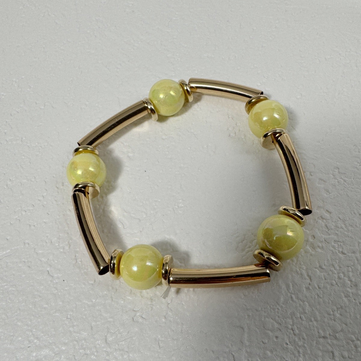 Boho Pastel Bead Tube Bracelet